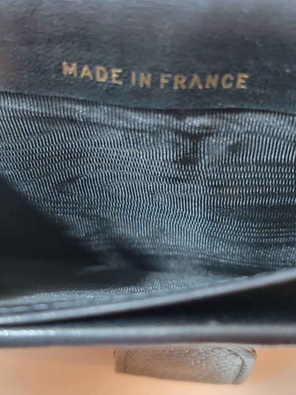 CHANEL Caviar Leather Long Wallet Kisslock Vintage Black CC Logo Made in France - Picture 5 of 11